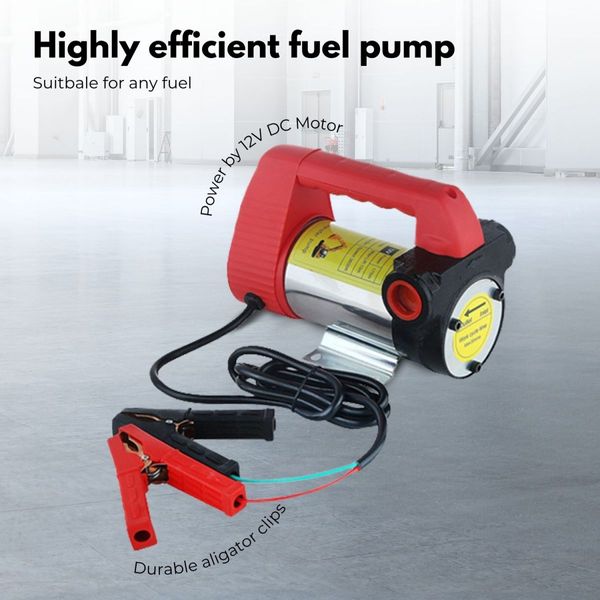 RYNOMATE 12V Portable Electric Diesel and Kerosene Transfer Pump Extractor (45L/min) RNM-DTP-100-NMS