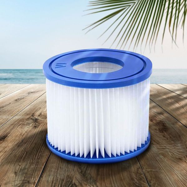 NOVEDEN 8 Pack Hot Tub Spa Filter Replacement Cartridge Size ? (Blue and White) NE-FR-100-JIZ