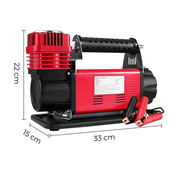 RYNOMATE 540W Car Air Compressor for Car Tires (Red) RNM-CTAC-100-ZC