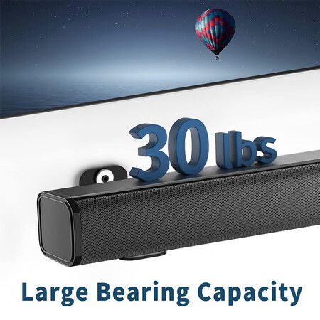 Soundbar Mount Shelf for Samsung, Sony, LG, Vizio, Bose, Onn and More Soundbar wall Mount Bracket, Sound Bar Mounts Under TV Mounting Bracket