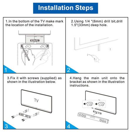 Soundbar Wall mounting Bracket for LG LAS260B LAS454B NB3530A NB2420A NB3532A NB2430A NB3730A NB3520A NB3740 NBN36NB NB3531A LAS465B (Replaces AAA74310301)