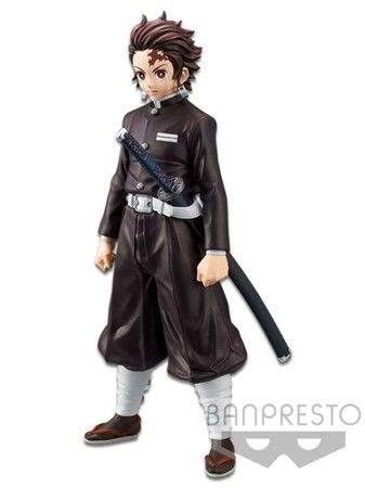 Official Demon Slayer Banpresto 19965 Kimetsu no Yaiba vol.6 Tanjiro Kamado Black Outfit Figure Anime Merchandise Collectible