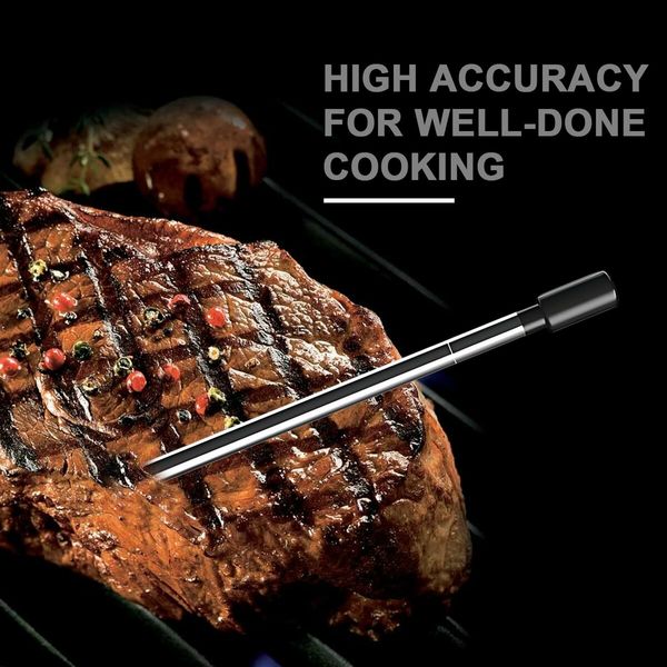 Wireless Smart Meat Thermometer with Probes,Food Grill Rechargeable Thermometer with Bluetooth for Kamado BBQ,Grill,Kitchen,OVEN,Rotisserie