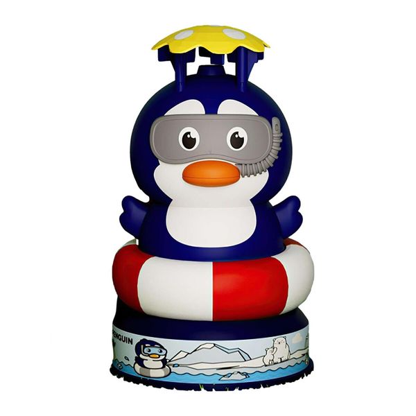 Flying Animal Sprinklers for Kids Water Toys Attaches to Garden Hose Splashing Fun Toys for Age 3+ Child Boys Girls Holiday Birthday Gift Penguin