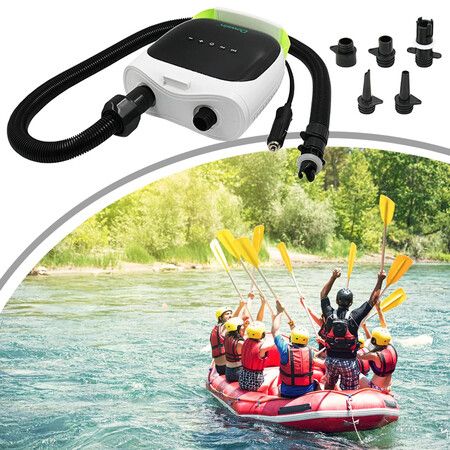 Electric SUP Air Pump Dual Stage Inflation Paddle Board Pump Auto-Off Portable Pump for Inflatable Paddle Boards Boats Mattress