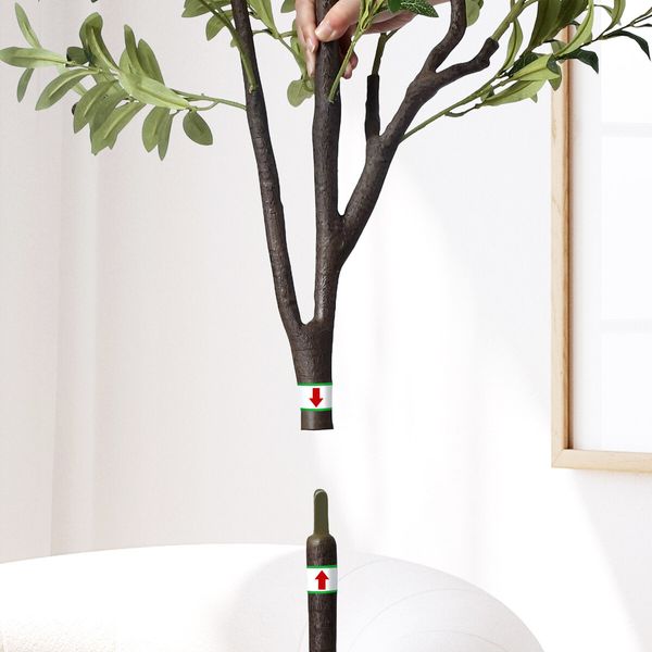 Artificial Olive Tree Plant Pot Imitation Green Fake Faux Natural Indoor Decor Home Office Lifelike Fruit Leaves 180cm