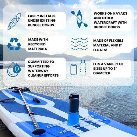 Paddle Board and Kayak Drink Holder Signature Blue