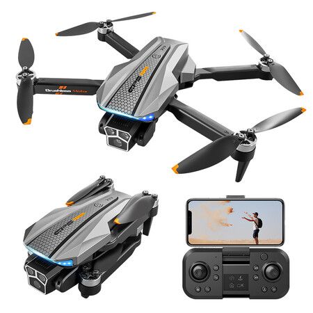 5G GPS Three-Camera Brushless Drone Optical Flow Positioning Four-Sided Obstacle Avoidance With 2 Batteries