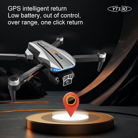 5G GPS Three-Camera Brushless Drone Optical Flow Positioning Four-Sided Obstacle Avoidance With 2 Batteries