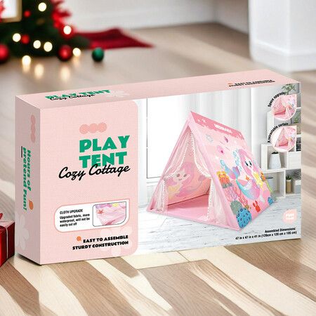 Kids Play Tents  Fairy Playhouse  Mermaid Tent Gift Toys for Girls Children Play House (Pink)