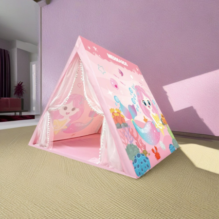 Kids Play Tents  Fairy Playhouse  Mermaid Tent Gift Toys for Girls Children Play House (Pink)