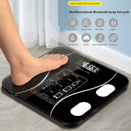 APP Intelligent Body Fat Scale Home Electronic Scale Body Weight Scale Color Pink