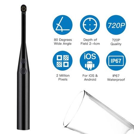 Dental Oral Camera For Pc iOS Android,Wireless Intraoral Endoscope Dental Camera 3 in 1 USB Dental Care Endoscope Dental Magnifier