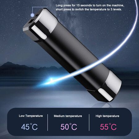 Magnetic Electric Hand Heater Rechargeable 2 Pack Smart Dual-Sided Hand Heater 3 Levels Heat 2x5000mAh for Outdoor Camping