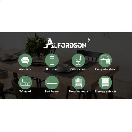 ALFORDSON 2x Dining Chairs Velvet Grey