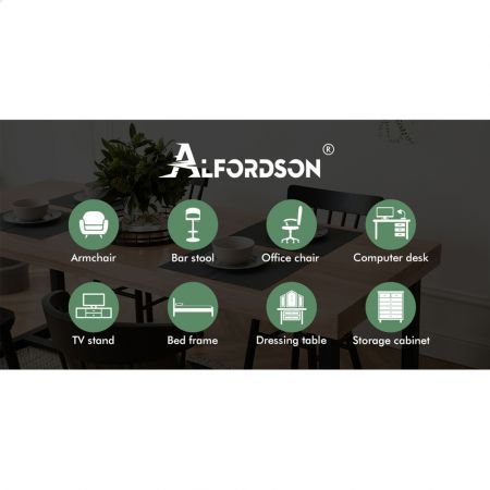 ALFORDSON 2x Dining Chairs Velvet Brown