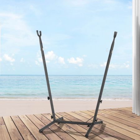 Gardeon Hammock Chair Stand Metal Frame Black