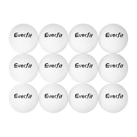 Everfit 12Pcs Golf Ball Set Reusable Distance Golf Balls Practice Training