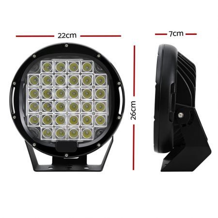 Giantz Pair LED Driving Lights 9 Inch Flood Spot Lights Car Truck SUV 12V 24V