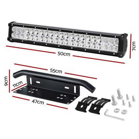 Giantz LED Driving Light 20 Inch Flood Spot Light Bar Driving Lamp Offroad Truck