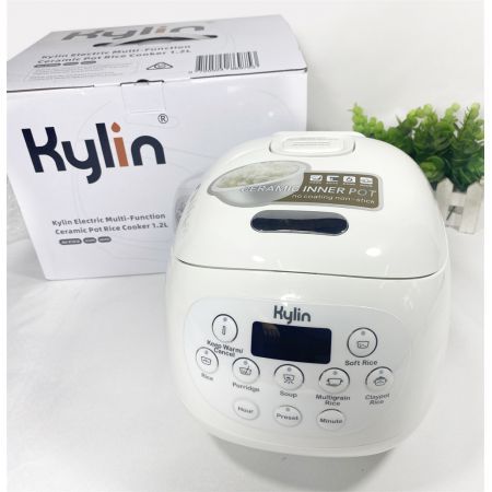 Kylin Electric Ceramic Pot 3 Cup Mini Rice Cooker 1.2L AU-K1012