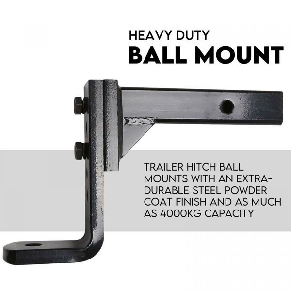 Adjustable Tow Bar Hitch Black Towbar Ball