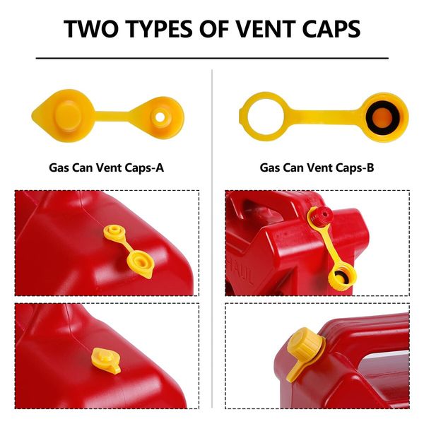 Gas Can Spout Replacement,Gas Can Nozzle Replacement,(3 Kit-Yellow) For Most 1/2/5/10 Gallon Gas Cans,Replacement gas can spout,Gas Can Replacement Spout