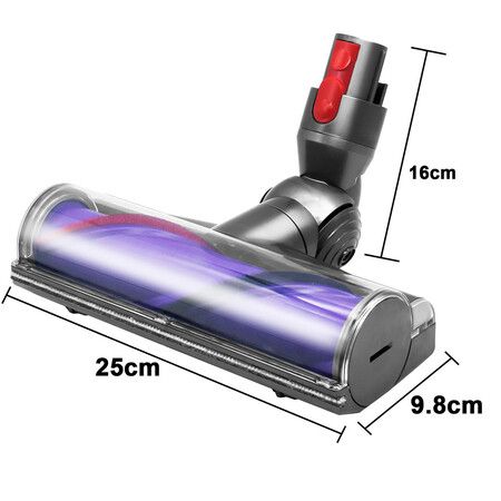 Quick-Release Direct Drive Brush Head for Dyson V7 V8 V10 V11 V15 Vacuum Cleaner Motorhead Attachment