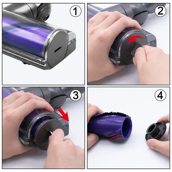 Roller Brush Bar End Cap Cover for Dyson V7 V8 V10 V11 V15 Direct Drive Motor Head Vacuum Cleaner Side Replacement Parts, 1 Pack