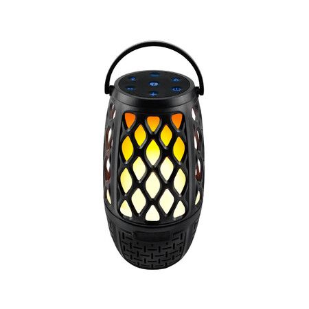 Outdoor Bluetooth Speakers, Colorful LED Flame Speaker for Patio, Yard, Porch, 1 Pcs