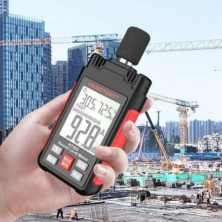 HT602B Digital Handheld DB Meter Sound Level Meters Noise Audio Meter 30-130DB Decibels Sound Meter