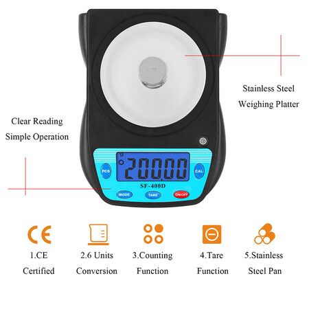 Digital Lab Scale 600g x 0.01g Precision Electronic Scale LCD Display Analytical Balance Jewelry Scale Scientific Scale 0.01g Accuracy