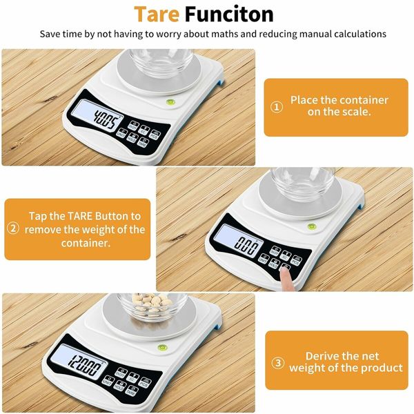 Mini Smart Weigh Portable Scale Digital Gram Scale Jewelry Scale 1000g by 0.01g Accuracy, Multi-Function High Precision Electronic Scale