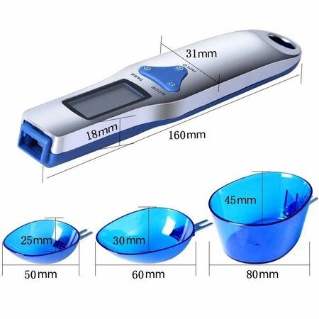 Digital Kitchen Scale Electronic Food Scale with 3 Measuring Spoons for Portioning Milk, Tea, Flour, Spices, Medicine 500gram/0.1gram