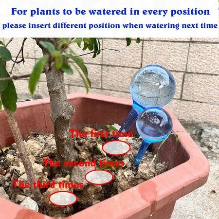 Plant Automatic Watering Devices,Clear Plastic Self-Watering Bulbs Flower Automatic Watering Device While Away Garden Waterer for Plant Indoor Outdoor (10 Pcs)