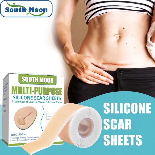 Silicone Scar Sheets, Silicone Scar Tape 4 x 150 cm, Reusable and Effective Scar Removal Sheets, Silicone Scar Removal Sheets