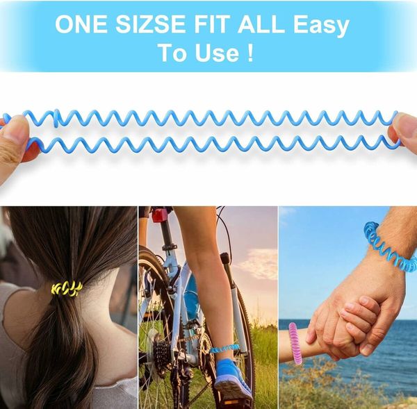 Mosquito Bracelets, 10 pcs Individually Wrapped, DEET Free, Natural and Waterproof Band