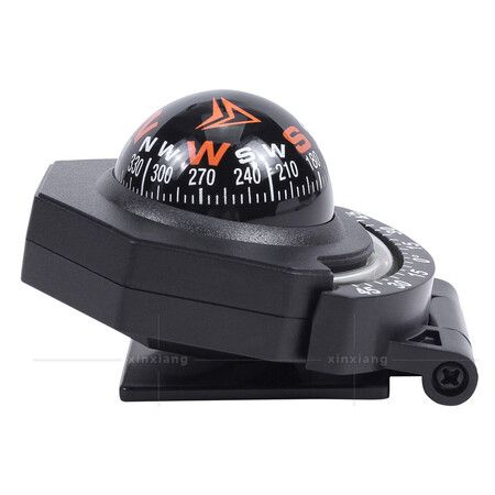 Foldable Car Dashboard Compass Ball for Vehicle Boat High Precision Navigation With Slope Meter 2-In-1 Car Mount Compass Ball