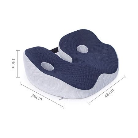 Seat Cushion for Back Relief Memory Foam Tailbone Support Hip Comfort Office Home Ischial Tuberosity Pillow