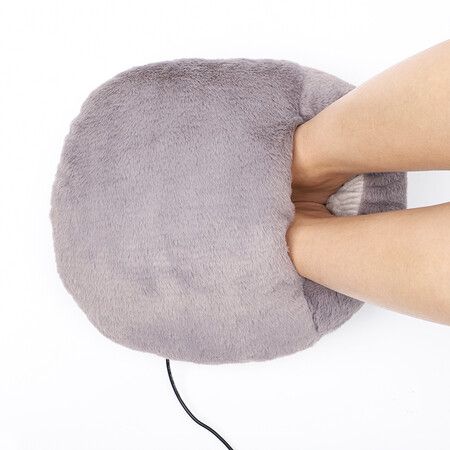 Electrical Heated Feet Warmer Plush Foot Warmer Reverse Slip Bottom Suitable for Bedroom Living Room Office