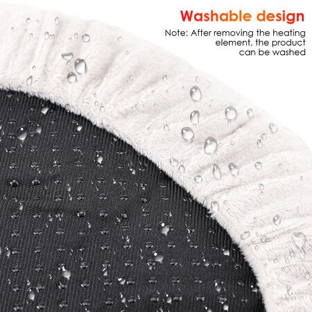 Electrical Heated Feet Warmer Plush Foot Warmer Reverse Slip Bottom Suitable for Bedroom Living Room Office