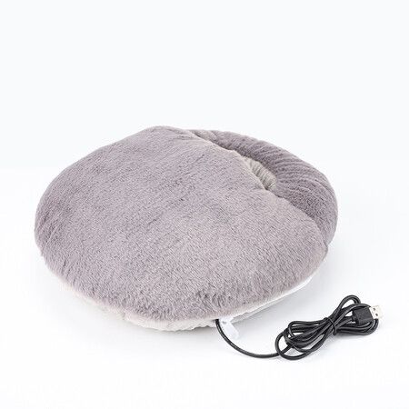 Electrical Heated Feet Warmer Plush Foot Warmer Reverse Slip Bottom Suitable for Bedroom Living Room Office