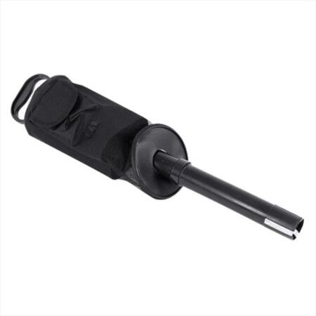 Golf Ball Retriever,Portable Shag Bag Golf Ball Pick Up with Removable Plastic Tube,Pocket Shagger Storage Color Black