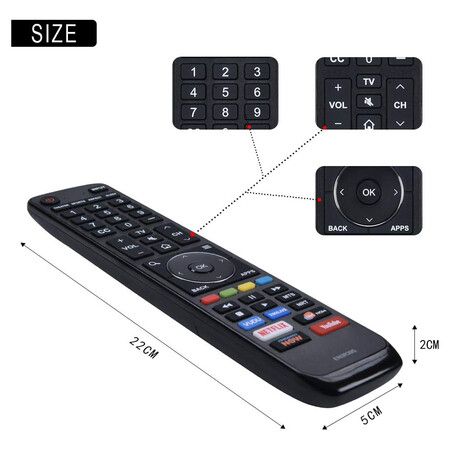 EN3R39S Replaced Remote fit for Sharp 4K Smart TV LC-55Q7000U