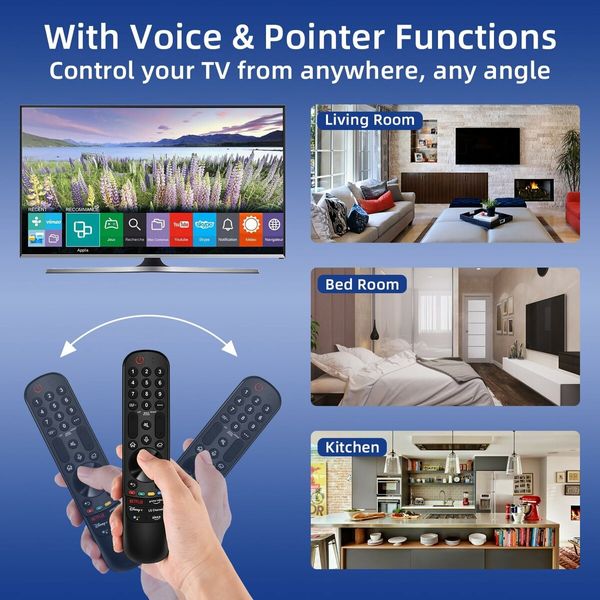 LG TV Remote Replacement for All LG Smart TVs, for LG Magic Remote Control MR22GA/GN with Voice and Pointer Function