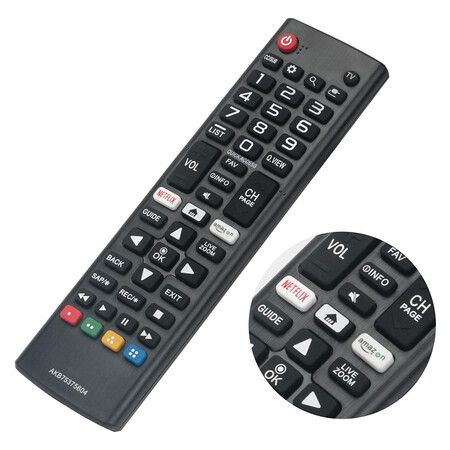 AKB75375604 Replaced Remote fit for LG Smart TV