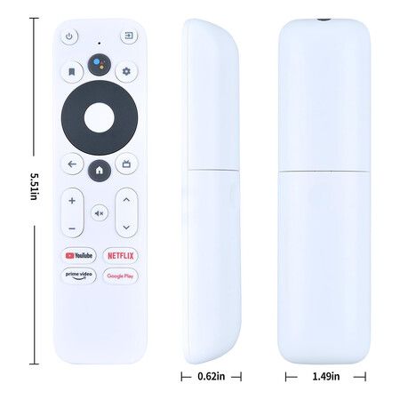 Replacement Remote Control with Voice Mic Compatible for MECOOL KM2 KD5 Skyworth 4K Android TV Box（Remote Only）