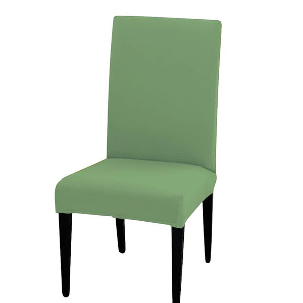 Dining Chair Cover Stretchable Slipcover Seat Protector Removable For Home Hotel Dining Table Chairs Color Green