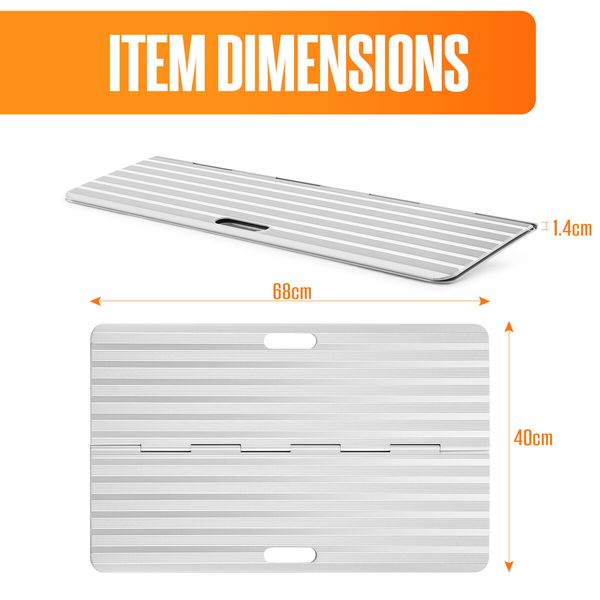 Folding Threshold Ramp Door Mobility Disability Access 300kg Wheelchair Walker Scooter Entry Aluminium Loading Home Portable