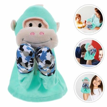 Plush Animal Hand Puppets Boxing Kids Monkey Playtime Animal Birthday Christmas Gifts